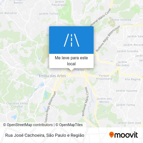 Rua José Cachoeira mapa