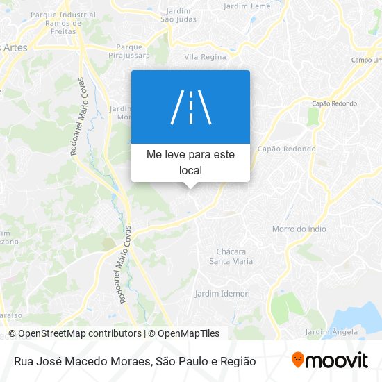 Rua José Macedo Moraes mapa