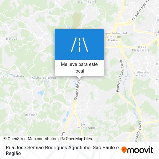 Rua José Semião Rodrigues Agostinho mapa