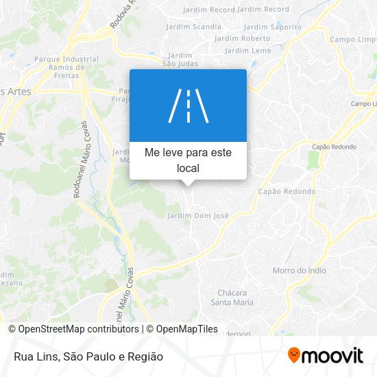 Rua Lins mapa