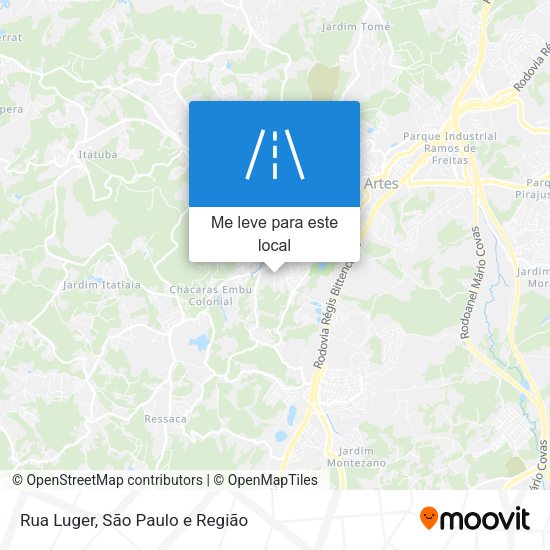 Rua Luger mapa