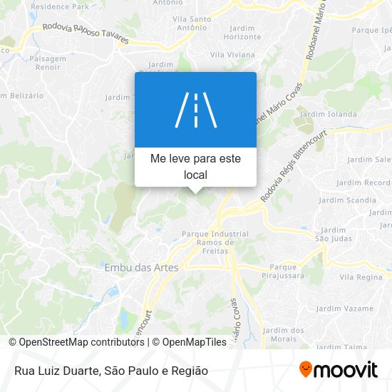 Rua Luiz Duarte mapa