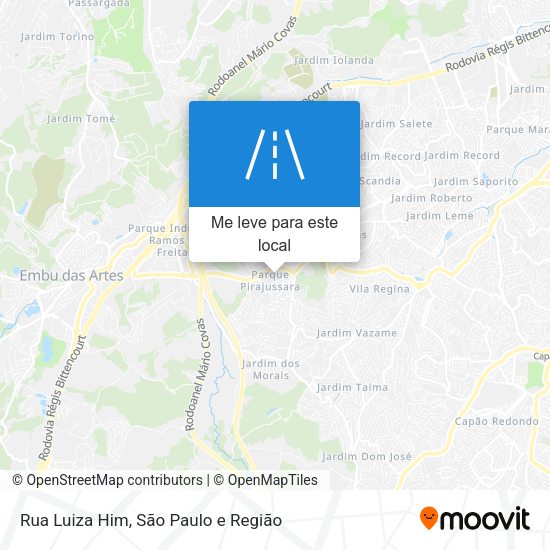 Rua Luiza Him mapa