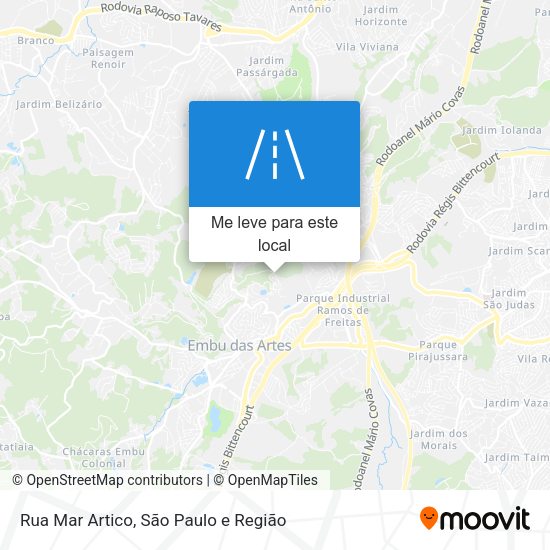Rua Mar Artico mapa