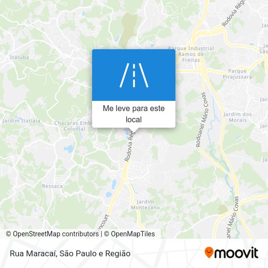 Rua Maracaí mapa