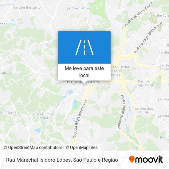 Rua Marechal Isidoro Lopes mapa