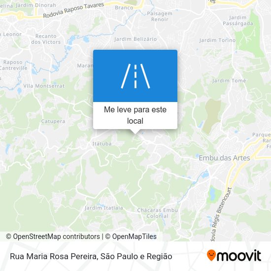 Rua Maria Rosa Pereira mapa