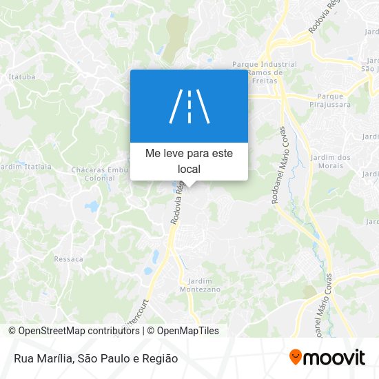 Rua Marília mapa
