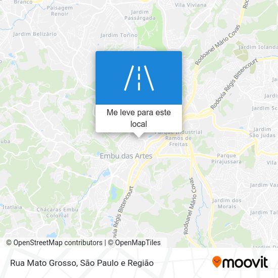 Rua Mato Grosso mapa