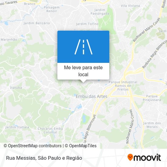 Rua Messias mapa