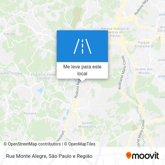 Rua Monte Alegre mapa