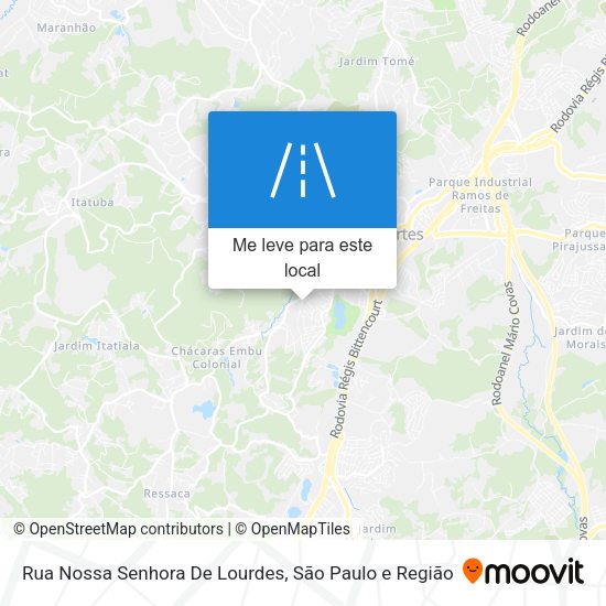 Rua Nossa Senhora De Lourdes mapa