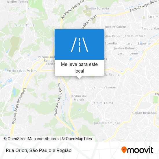 Rua Orion mapa