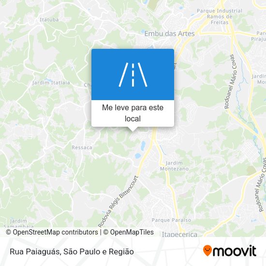 Rua Paiaguás mapa