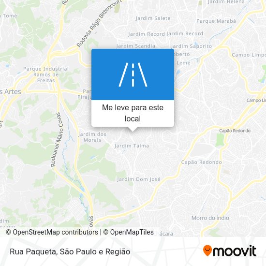 Rua Paqueta mapa