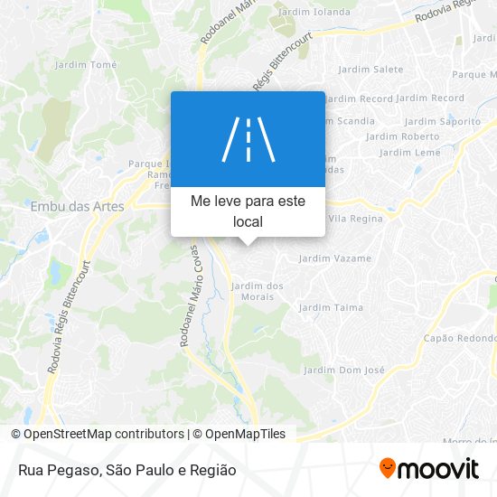 Rua Pegaso mapa