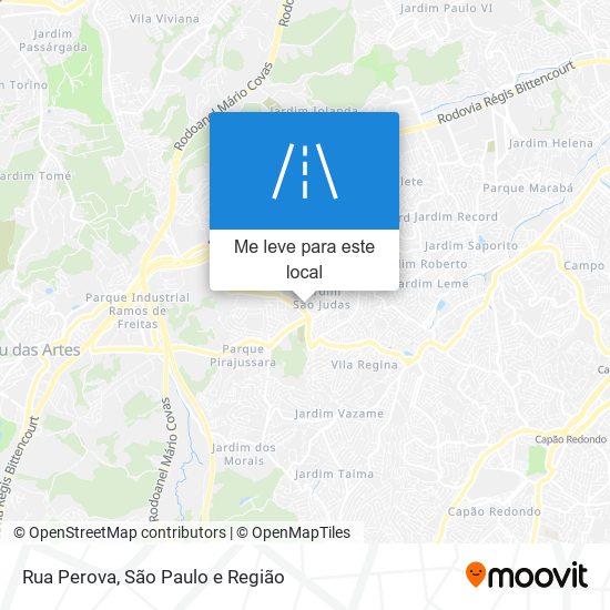 Rua Perova mapa