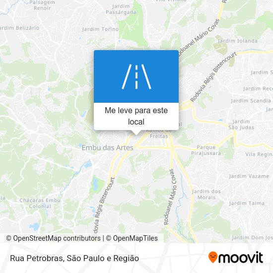 Rua Petrobras mapa