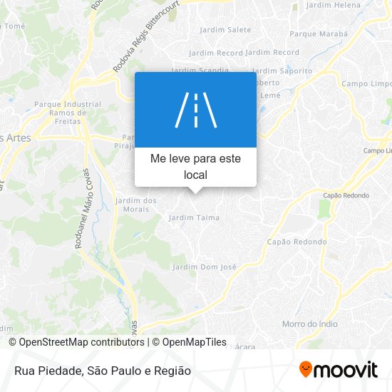 Rua Piedade mapa