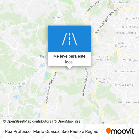 Rua Professor Mario Osassa mapa
