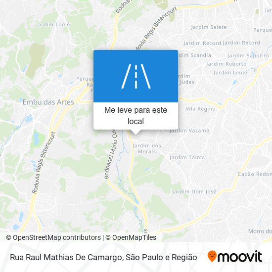 Rua Raul Mathias De Camargo mapa