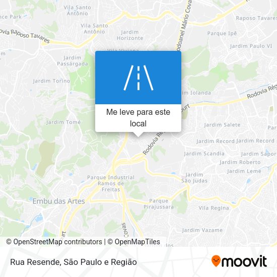 Rua Resende mapa