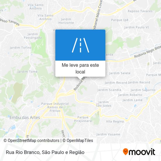 Rua Rio Branco mapa