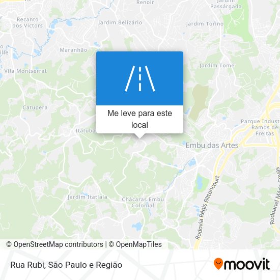 Rua Rubi mapa