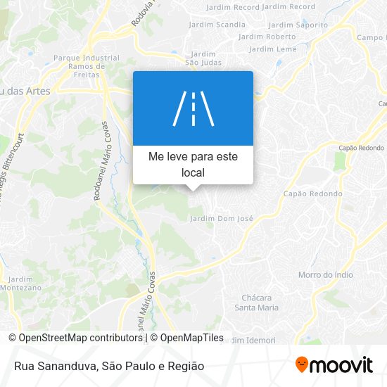 Rua Sananduva mapa