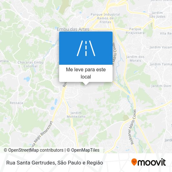 Rua Santa Gertrudes mapa
