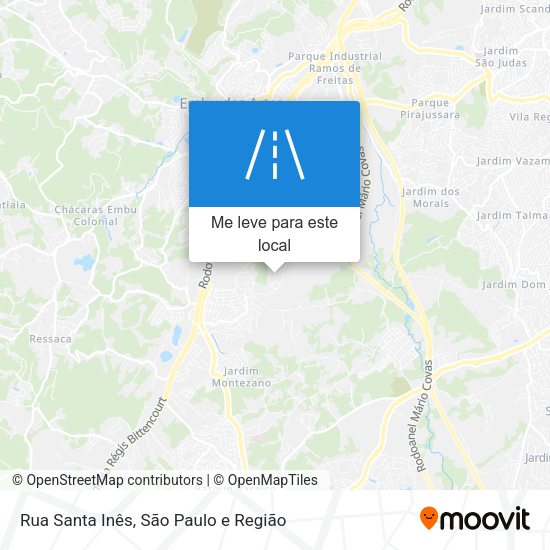 Rua Santa Inês mapa