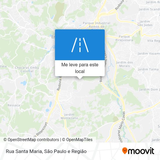 Rua Santa Maria mapa