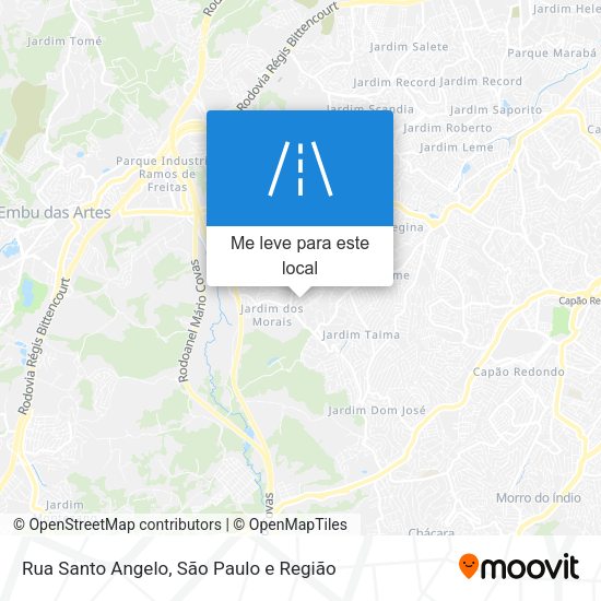 Rua Santo Angelo mapa