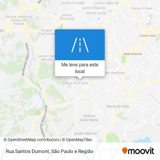 Rua Santos Dumont mapa