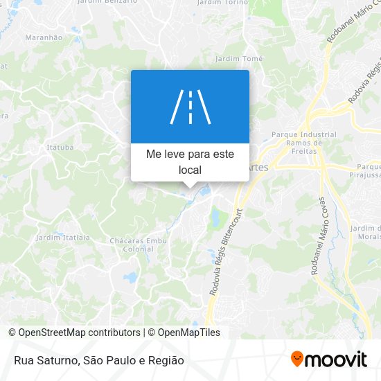 Rua Saturno mapa