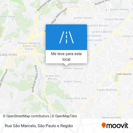 Rua São Marcelo mapa