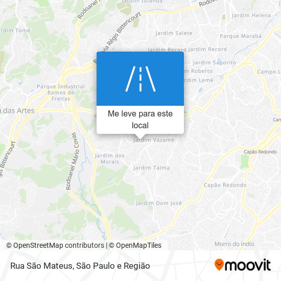 Rua São Mateus mapa