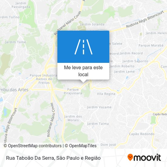 Rua Taboão Da Serra mapa
