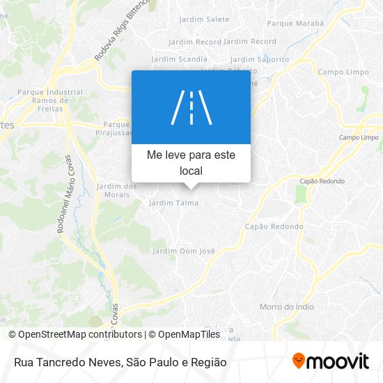 Rua Tancredo Neves mapa