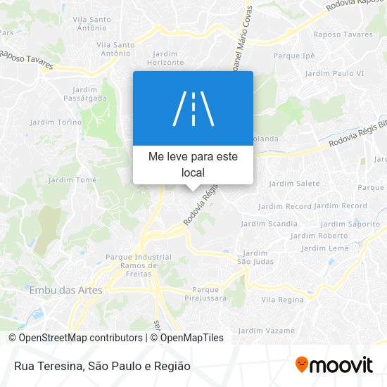 Rua Teresina mapa