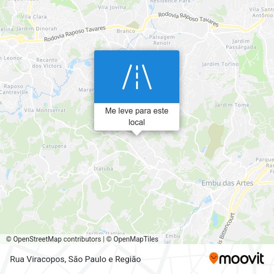 Rua Viracopos mapa