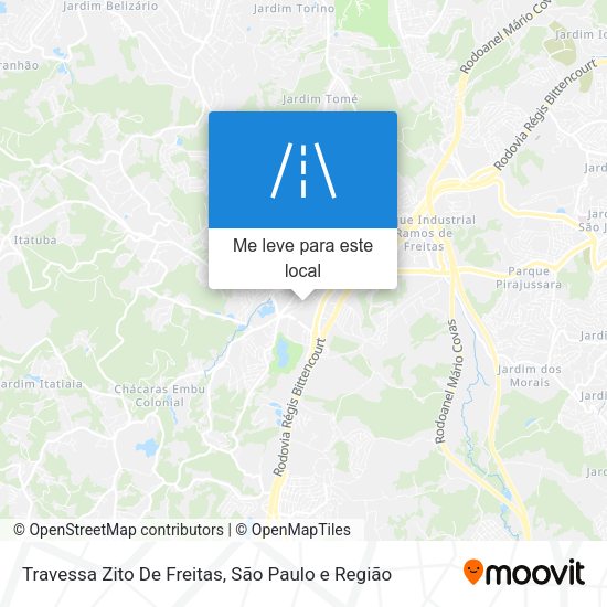 Travessa Zito De Freitas mapa
