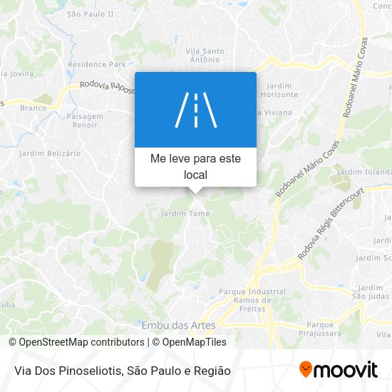 Via Dos Pinoseliotis mapa