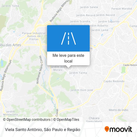 Viela Santo Antônio mapa