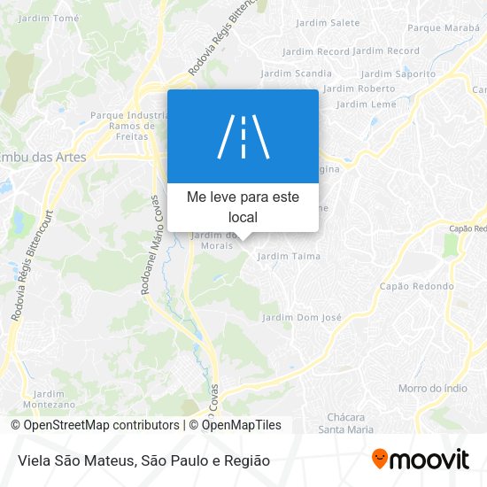 Viela São Mateus mapa