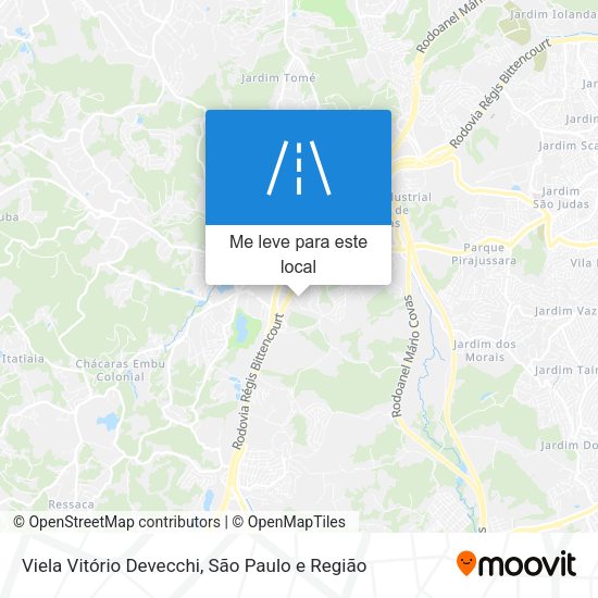 Viela Vitório Devecchi mapa