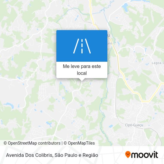 Avenida Dos Colibris mapa