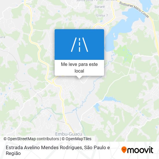 Estrada Avelino Mendes Rodrigues mapa