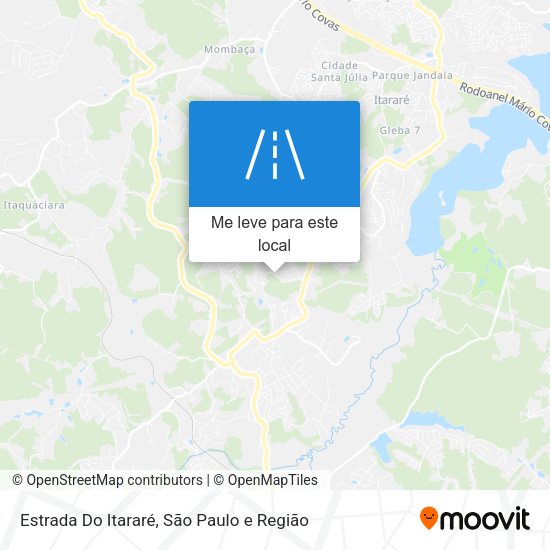 Estrada Do Itararé mapa