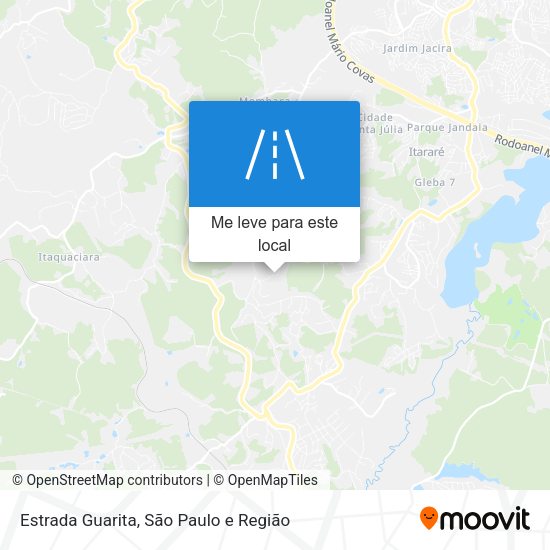 Estrada Guarita mapa